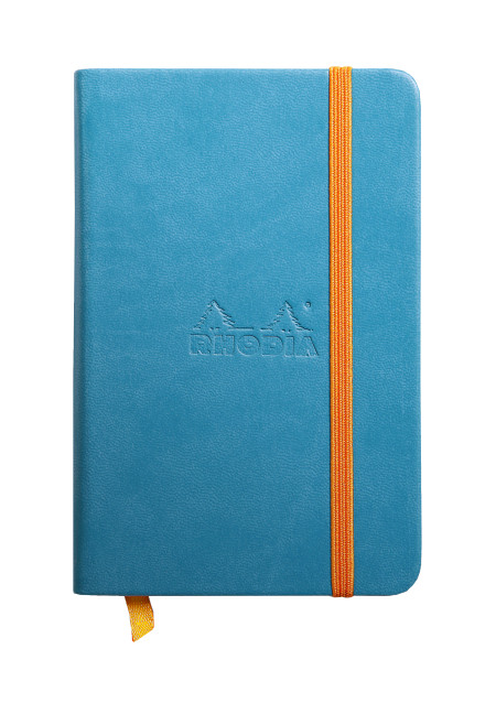 Rhodia Hardcover Notebook - Small - Turquoise - Plain